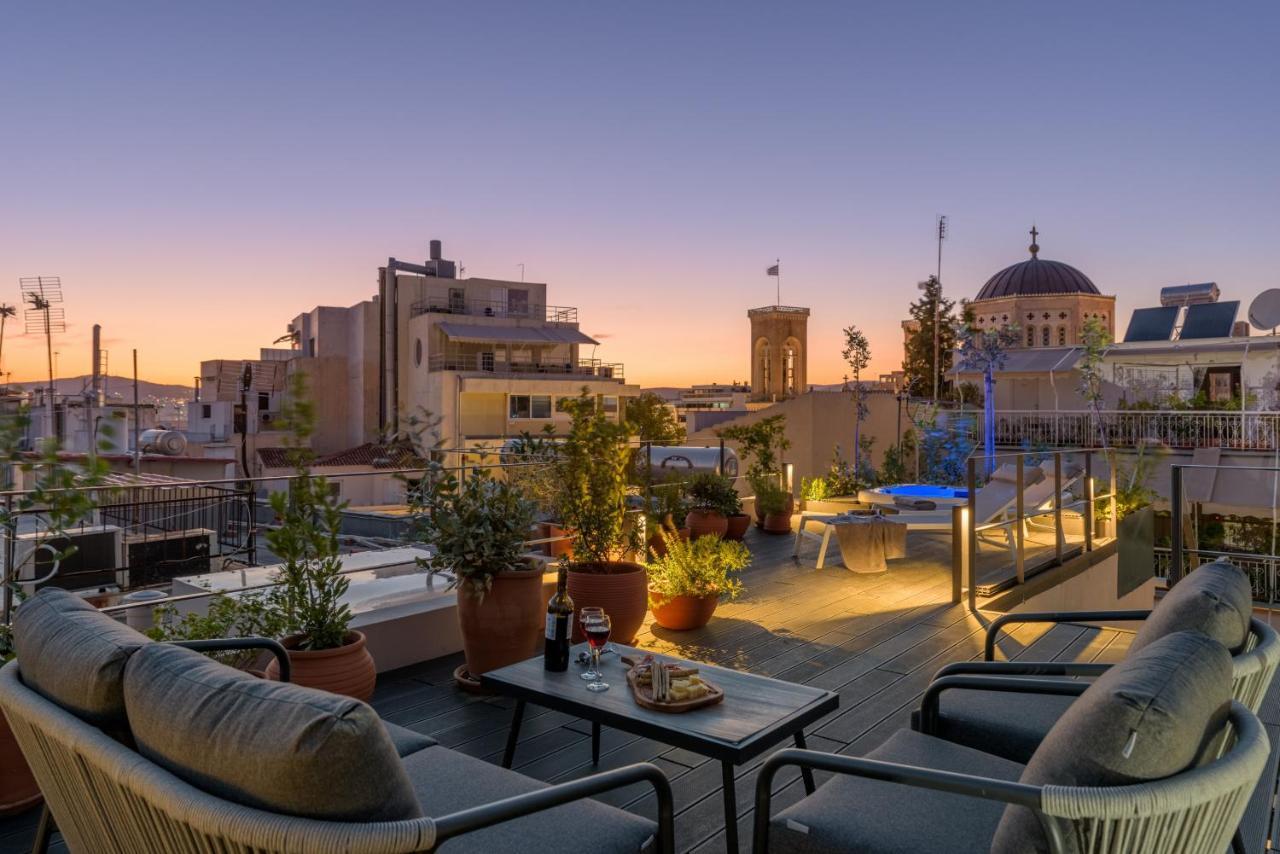 Meno Suite With Private Terrace - Jaccuzzi, Acropolis View Athens Exterior photo